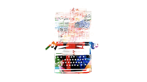 Colorful Typewriter-